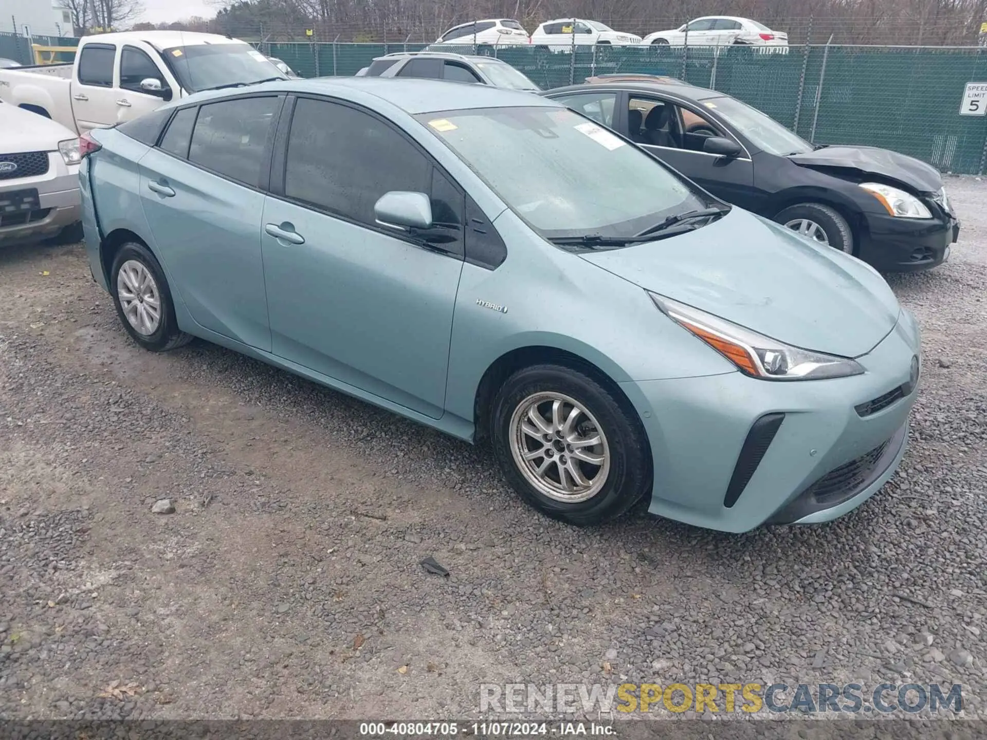 1 Photograph of a damaged car JTDKARFU6L3118741 TOYOTA PRIUS 2020