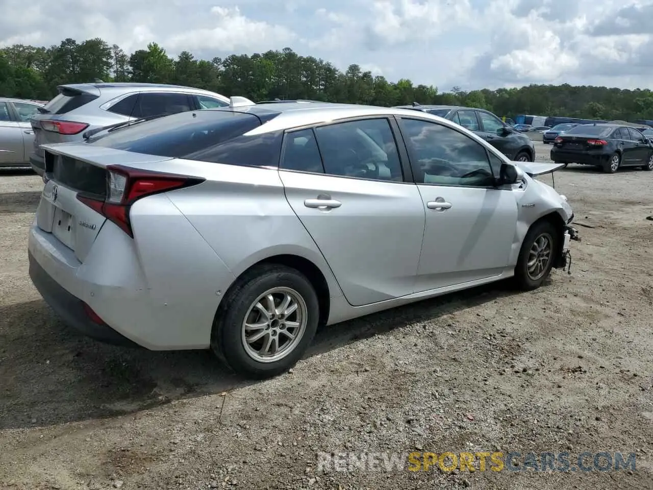 3 Photograph of a damaged car JTDKARFU6L3121896 TOYOTA PRIUS 2020
