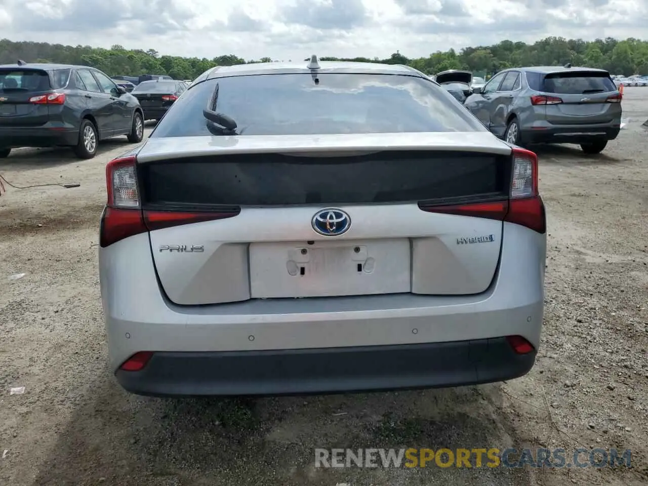 6 Photograph of a damaged car JTDKARFU6L3121896 TOYOTA PRIUS 2020