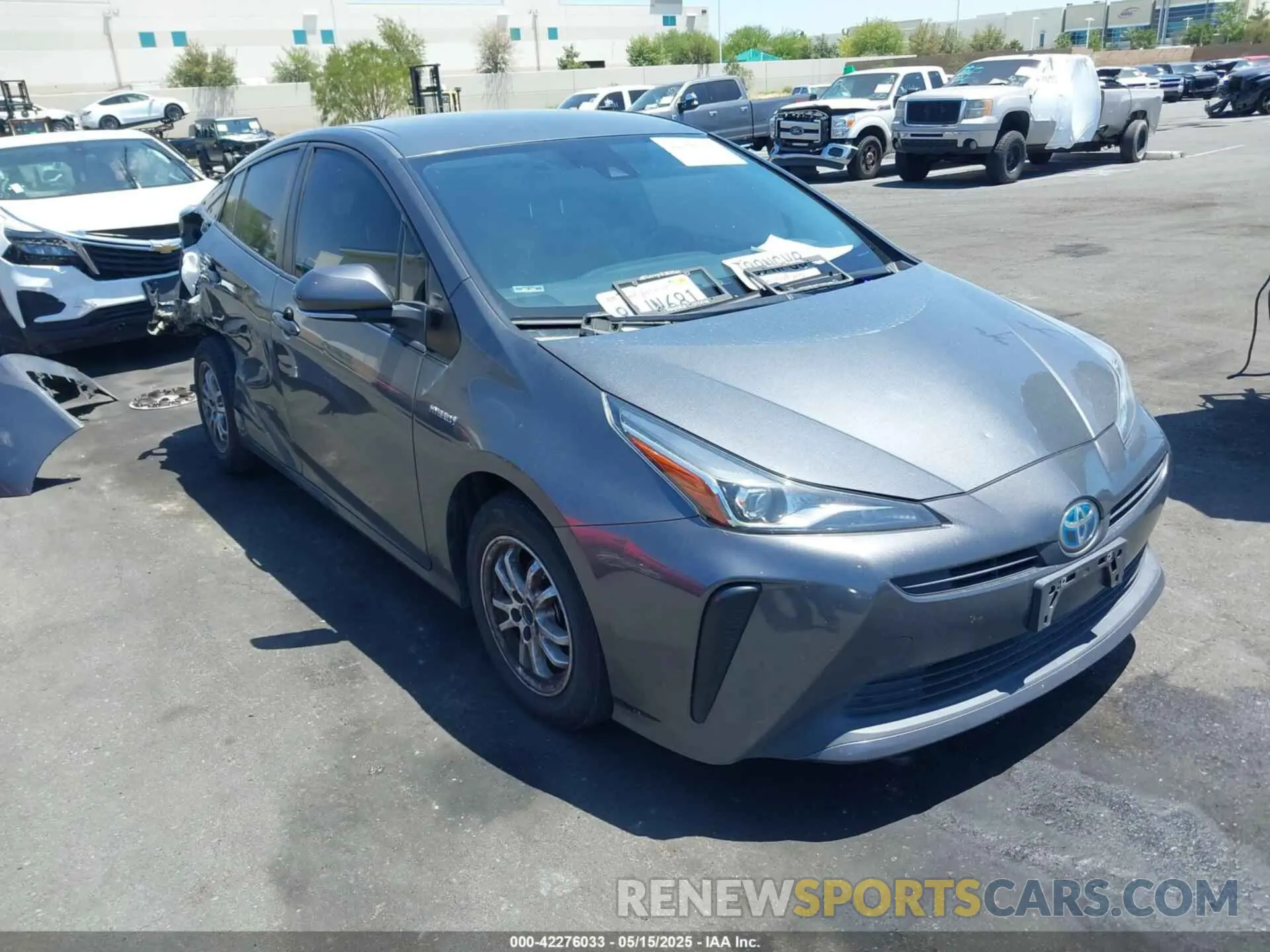 1 Photograph of a damaged car JTDKARFU6L3121929 TOYOTA PRIUS 2020