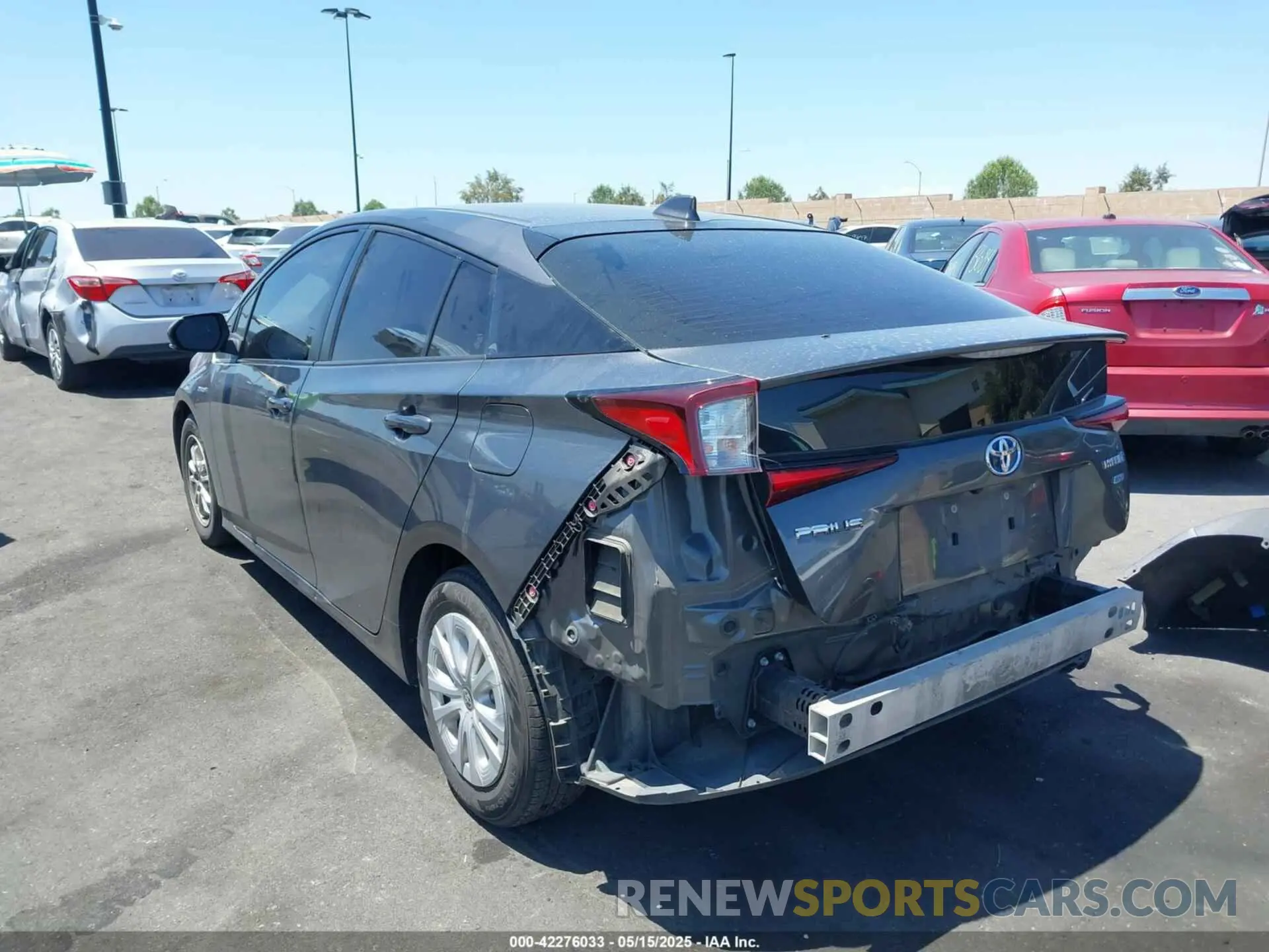 15 Photograph of a damaged car JTDKARFU6L3121929 TOYOTA PRIUS 2020