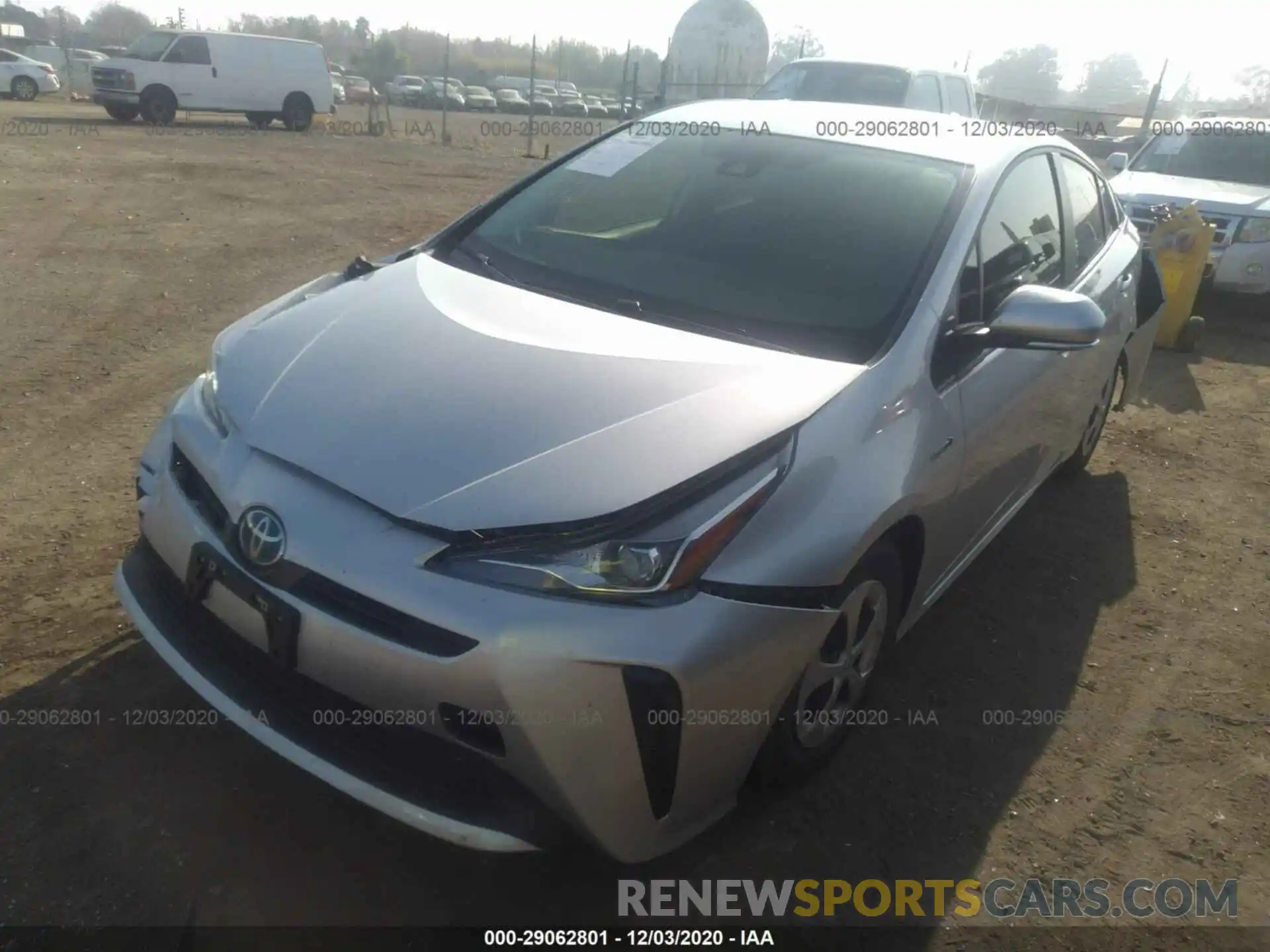 2 Photograph of a damaged car JTDKARFU6L3124779 TOYOTA PRIUS 2020