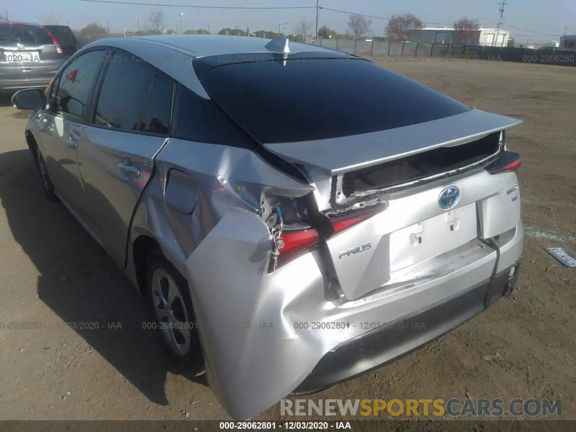 3 Photograph of a damaged car JTDKARFU6L3124779 TOYOTA PRIUS 2020