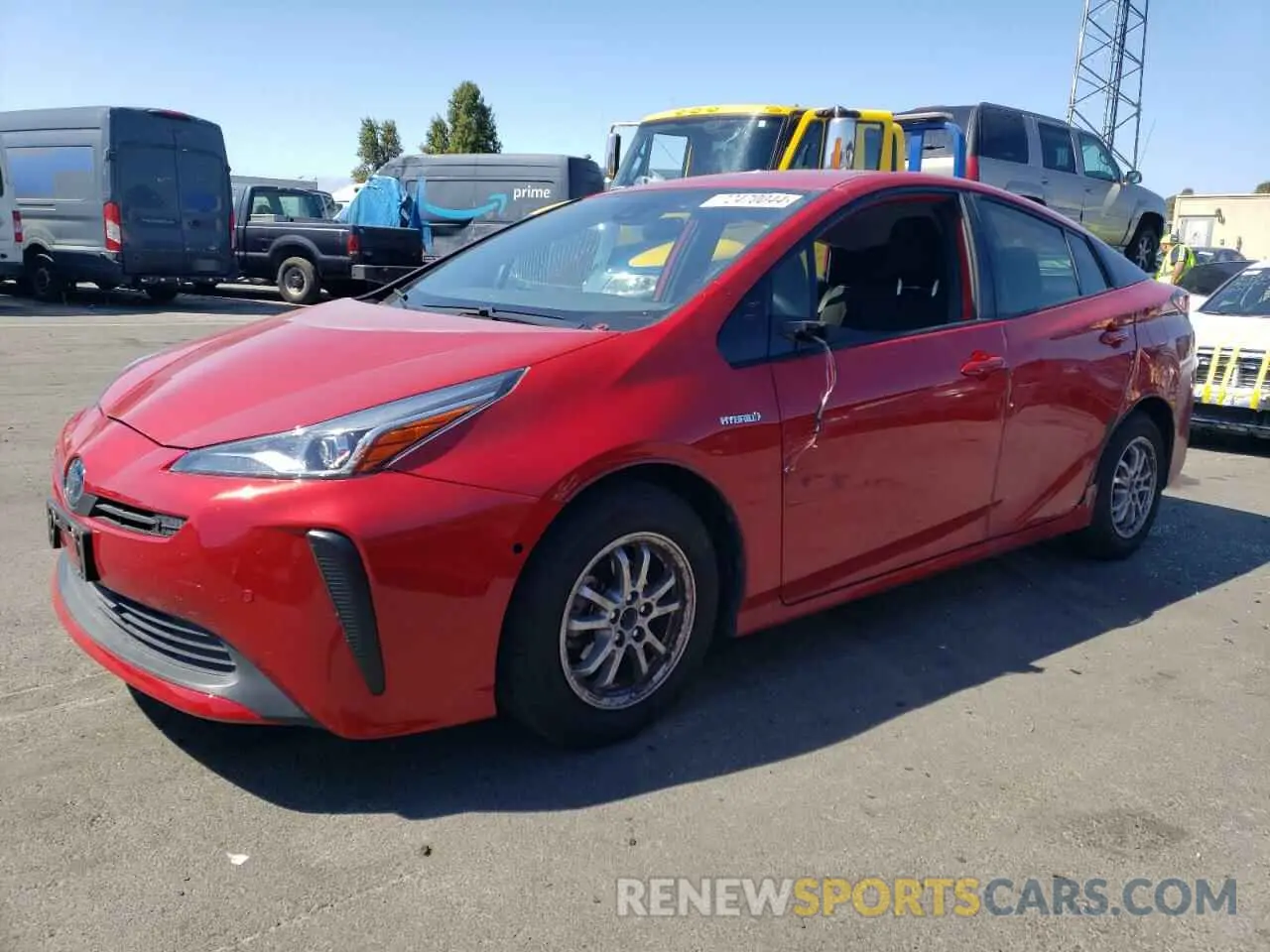 1 Photograph of a damaged car JTDKARFU7L3104671 TOYOTA PRIUS 2020