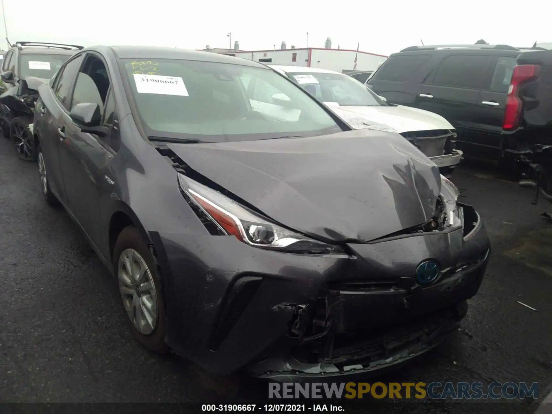 1 Photograph of a damaged car JTDKARFU7L3107716 TOYOTA PRIUS 2020