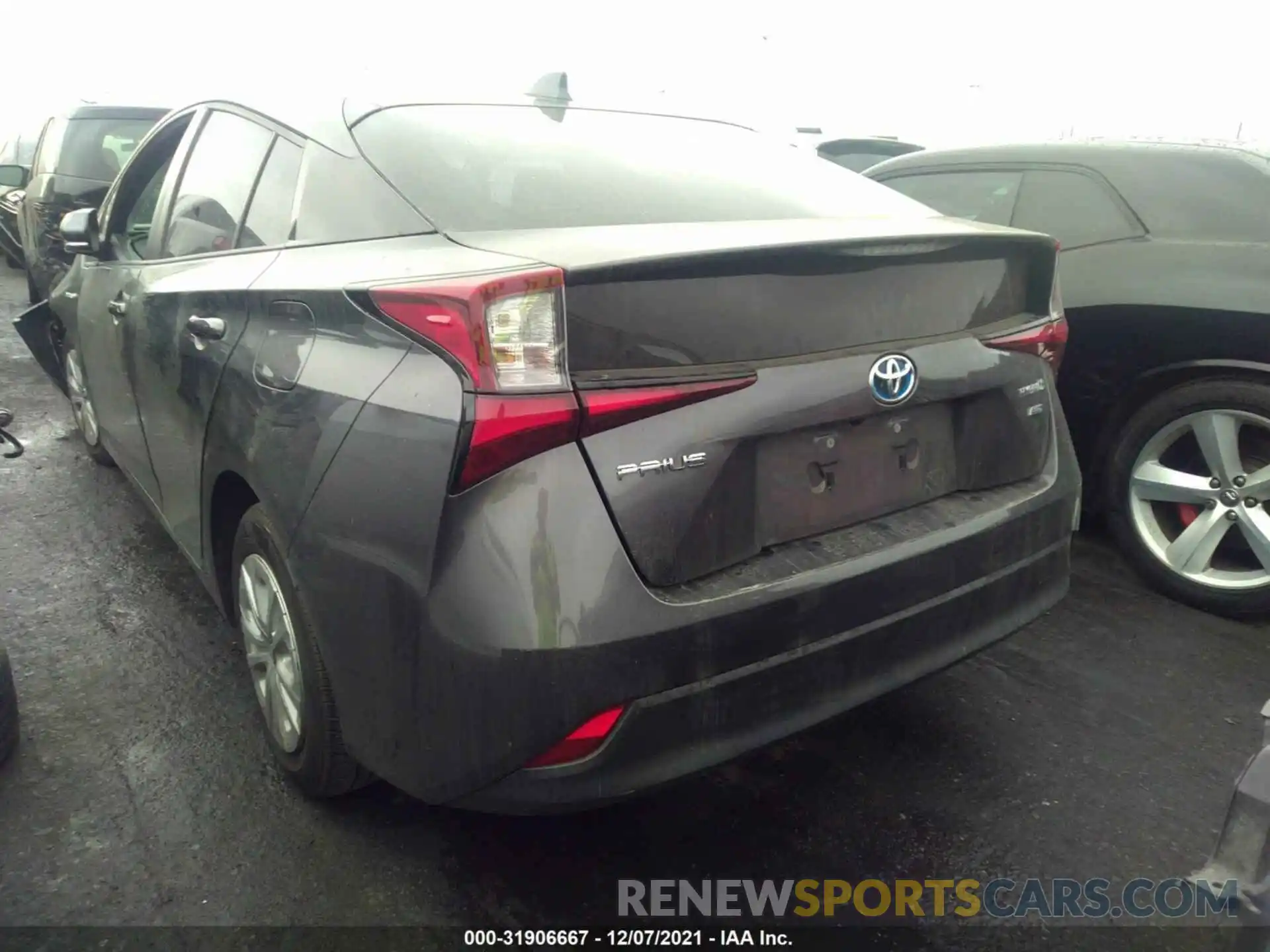 3 Photograph of a damaged car JTDKARFU7L3107716 TOYOTA PRIUS 2020