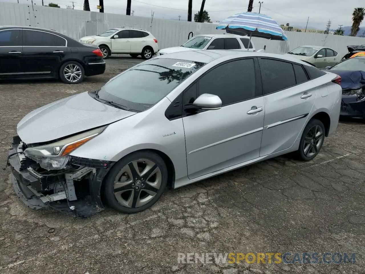 1 Photograph of a damaged car JTDKARFU7L3108641 TOYOTA PRIUS 2020