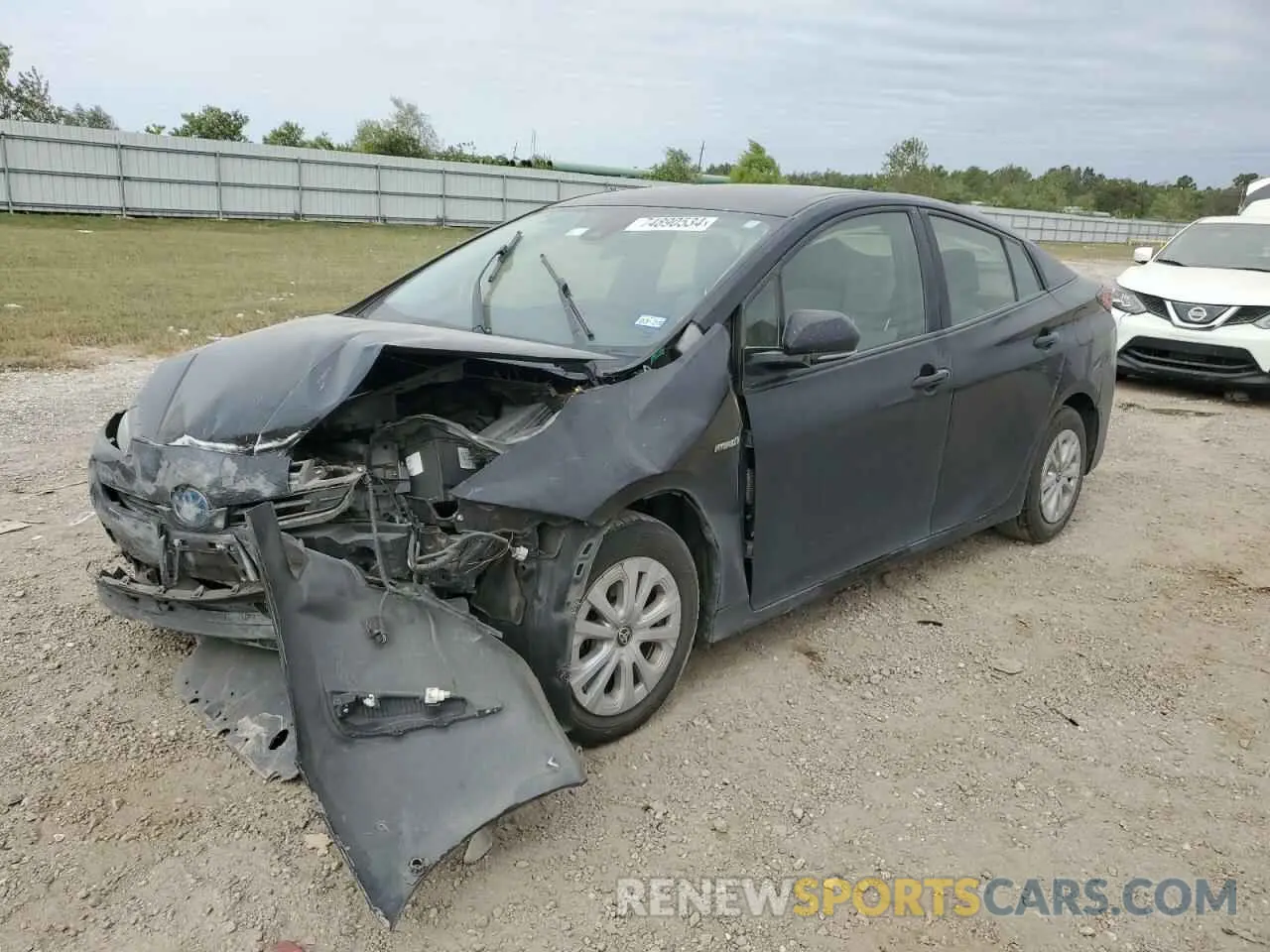 1 Photograph of a damaged car JTDKARFU7L3109854 TOYOTA PRIUS 2020