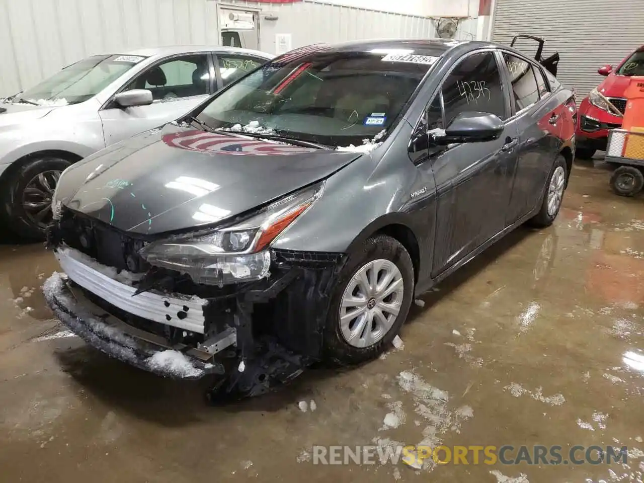 2 Photograph of a damaged car JTDKARFU7L3109904 TOYOTA PRIUS 2020