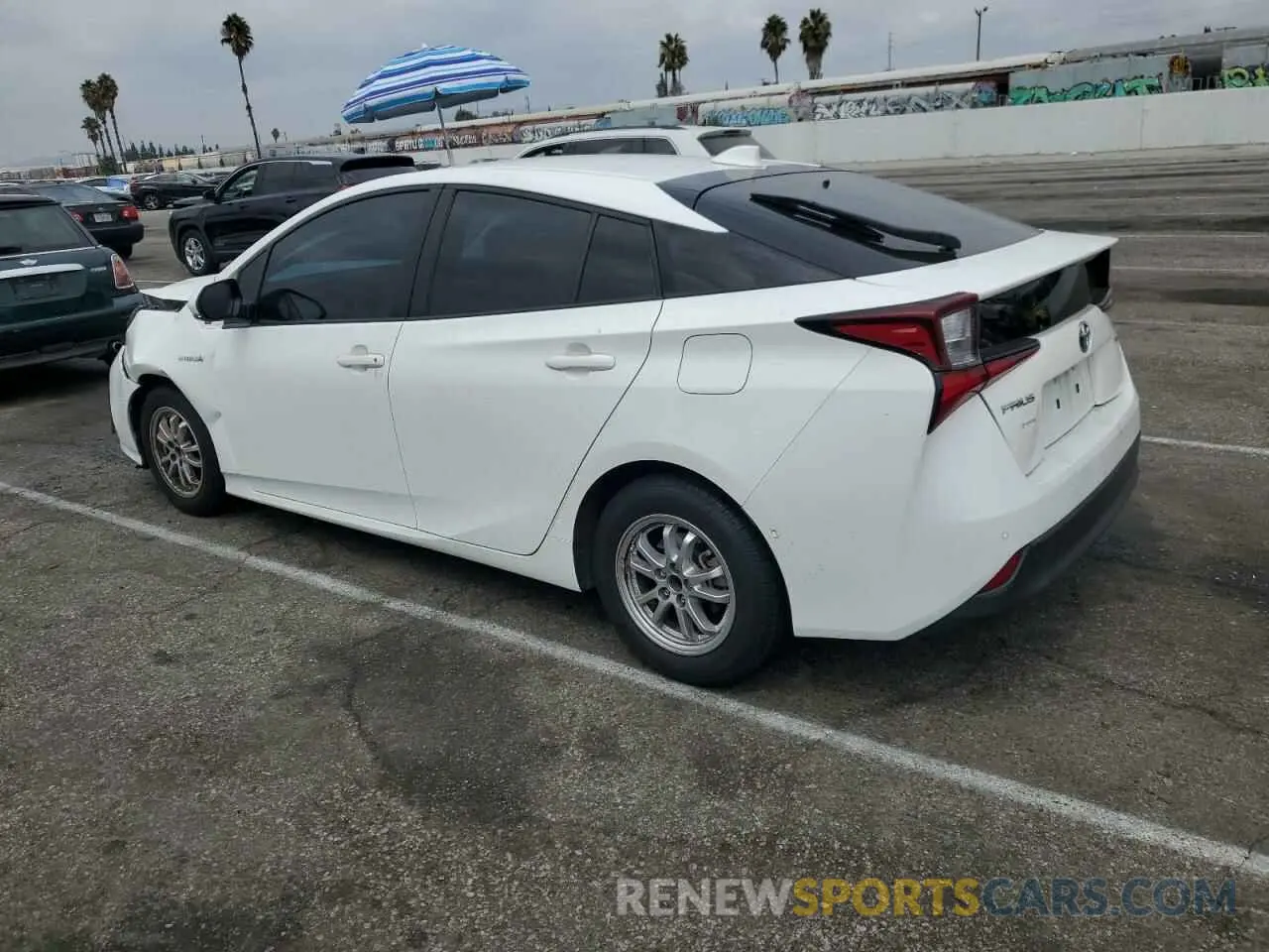 2 Photograph of a damaged car JTDKARFU7L3110860 TOYOTA PRIUS 2020