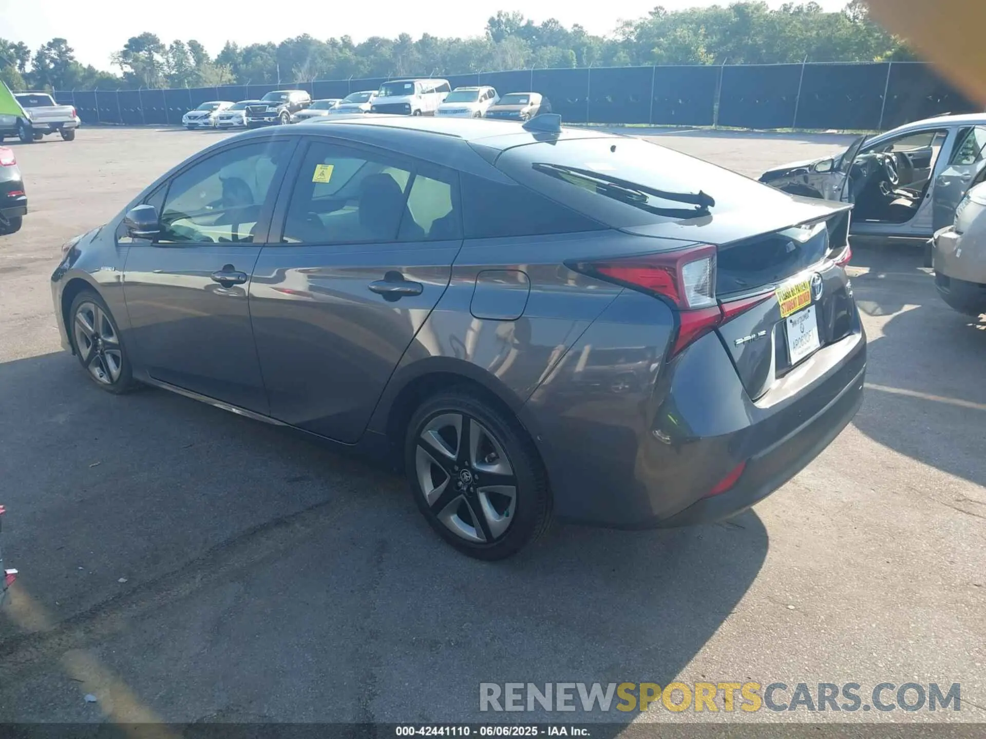 3 Photograph of a damaged car JTDKARFU7L3111118 TOYOTA PRIUS 2020
