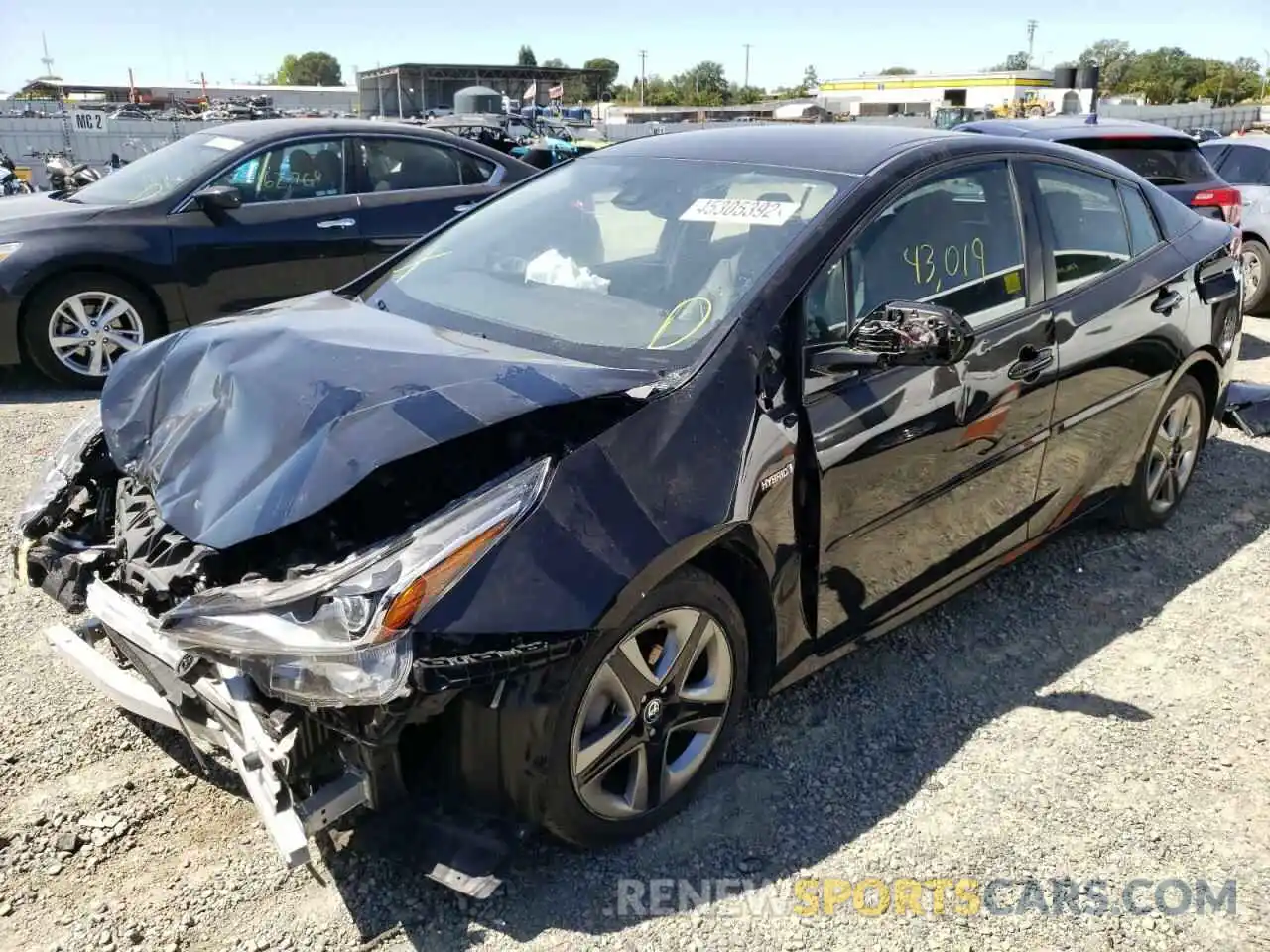 2 Photograph of a damaged car JTDKARFU7L3111748 TOYOTA PRIUS 2020