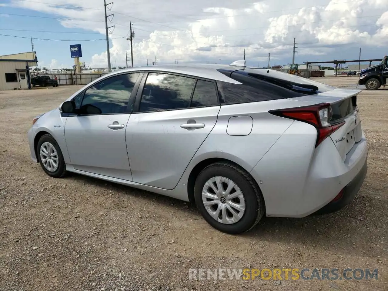 2 Photograph of a damaged car JTDKARFU7L3116934 TOYOTA PRIUS 2020