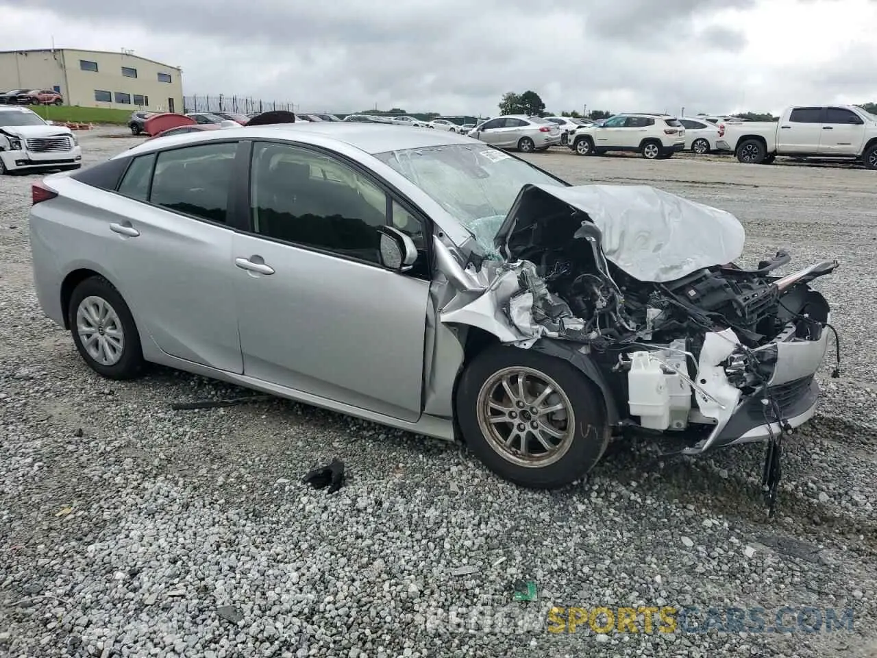 4 Photograph of a damaged car JTDKARFU7L3118070 TOYOTA PRIUS 2020