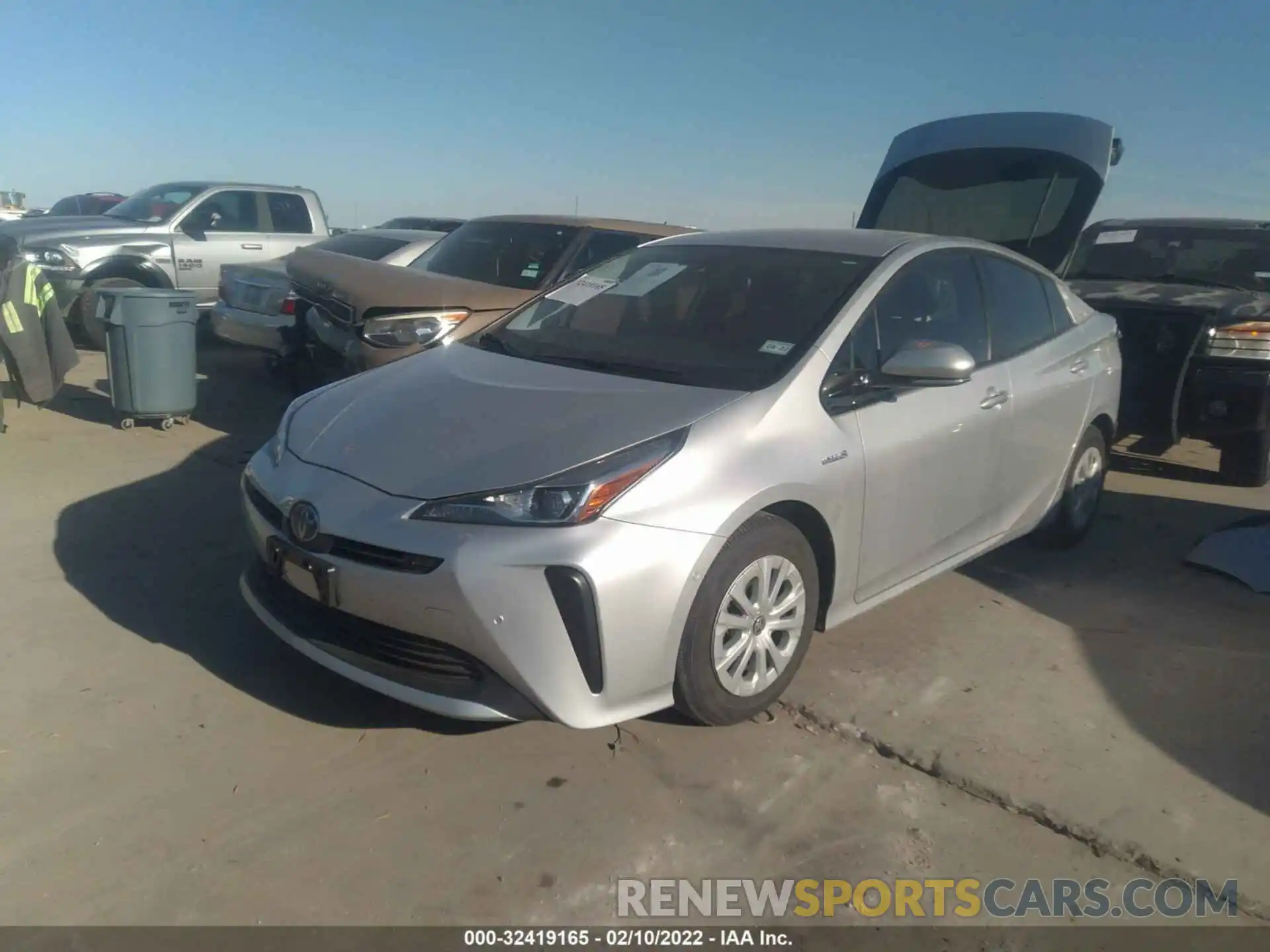 2 Photograph of a damaged car JTDKARFU7L3120238 TOYOTA PRIUS 2020