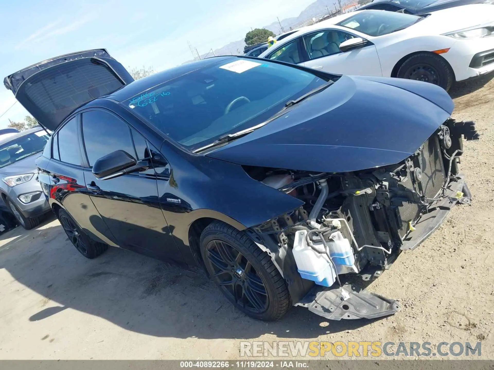 1 Photograph of a damaged car JTDKARFU7L3122040 TOYOTA PRIUS 2020
