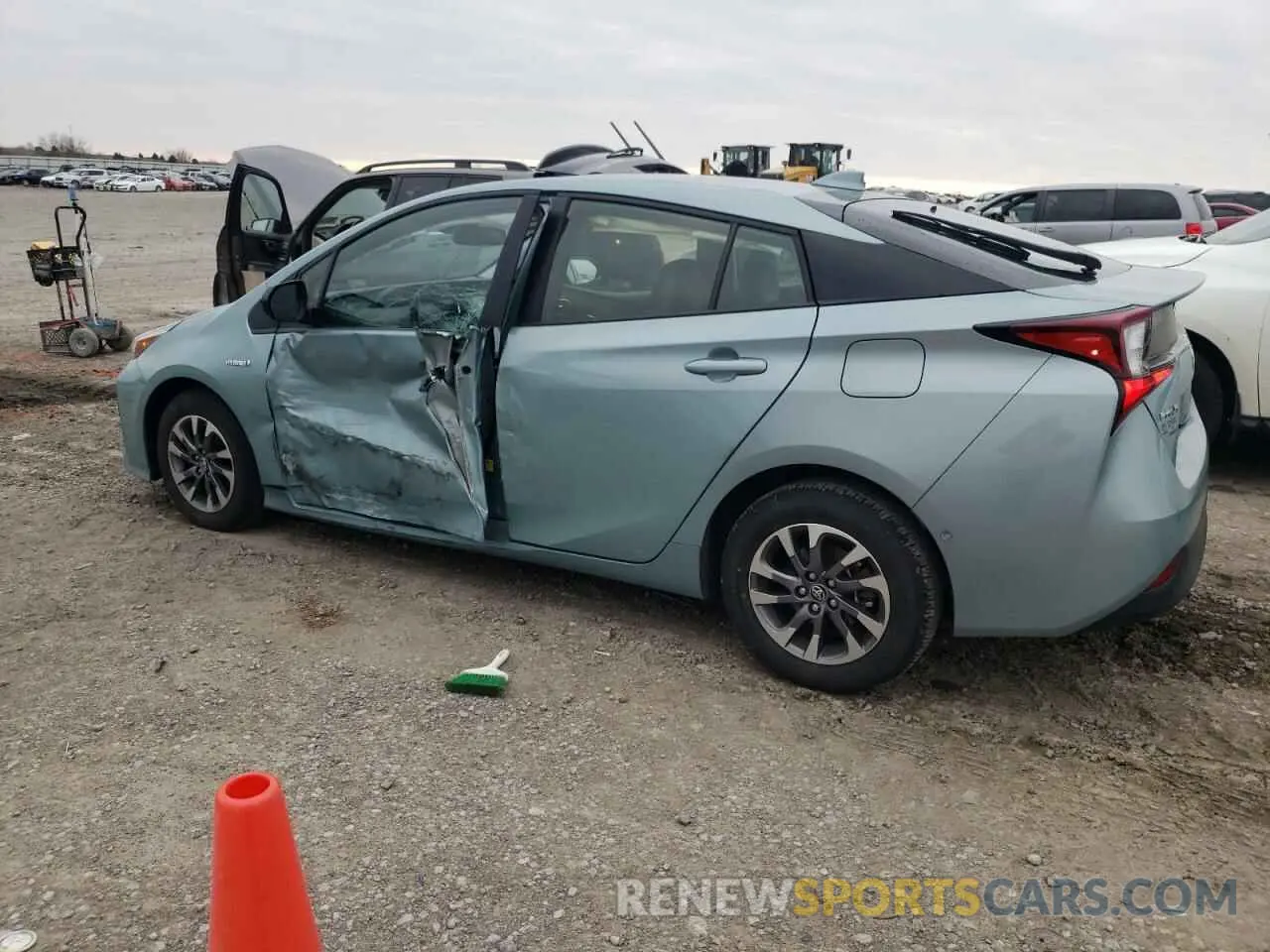 2 Photograph of a damaged car JTDKARFU8L3104405 TOYOTA PRIUS 2020