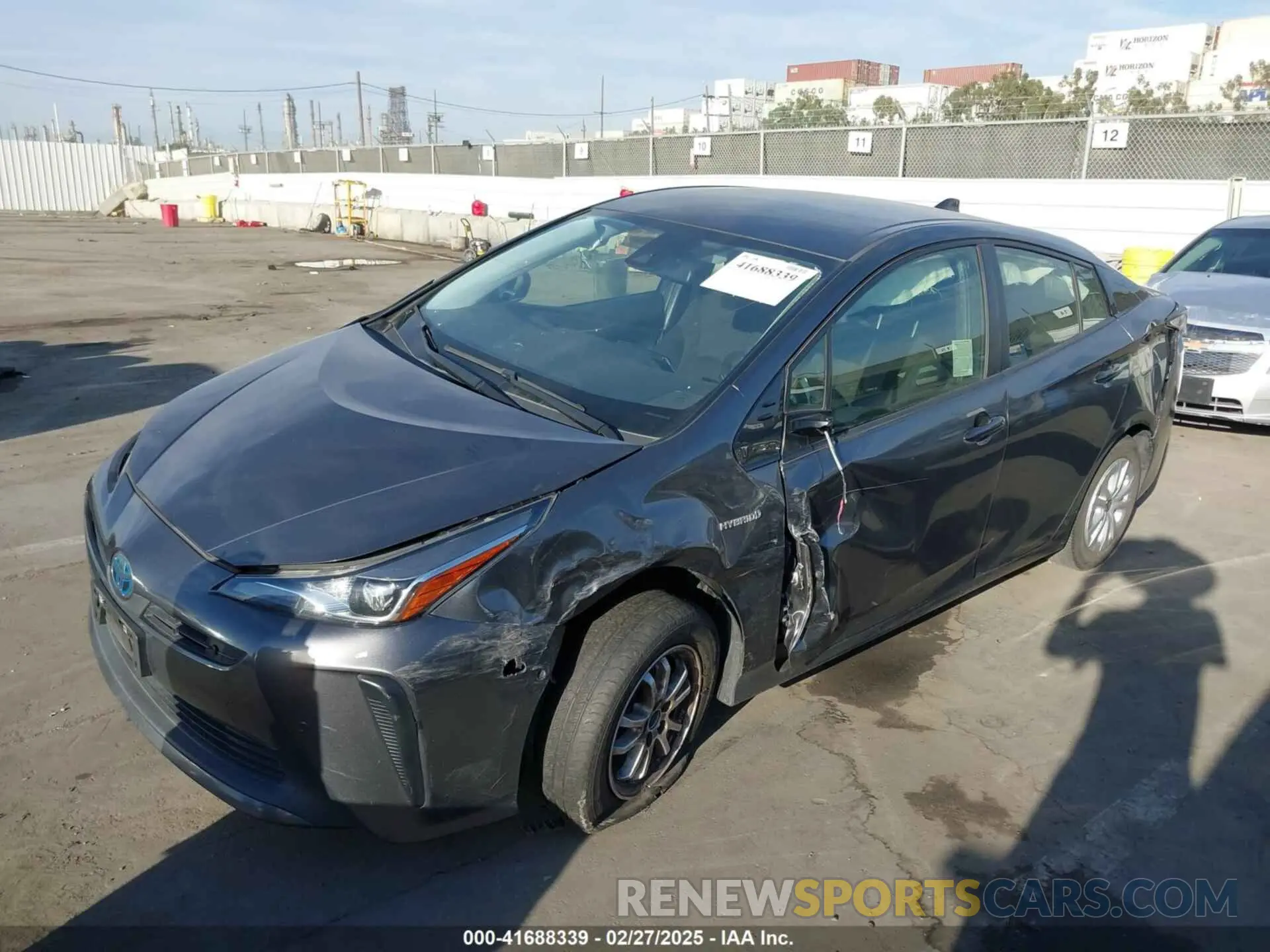 2 Photograph of a damaged car JTDKARFU8L3105988 TOYOTA PRIUS 2020