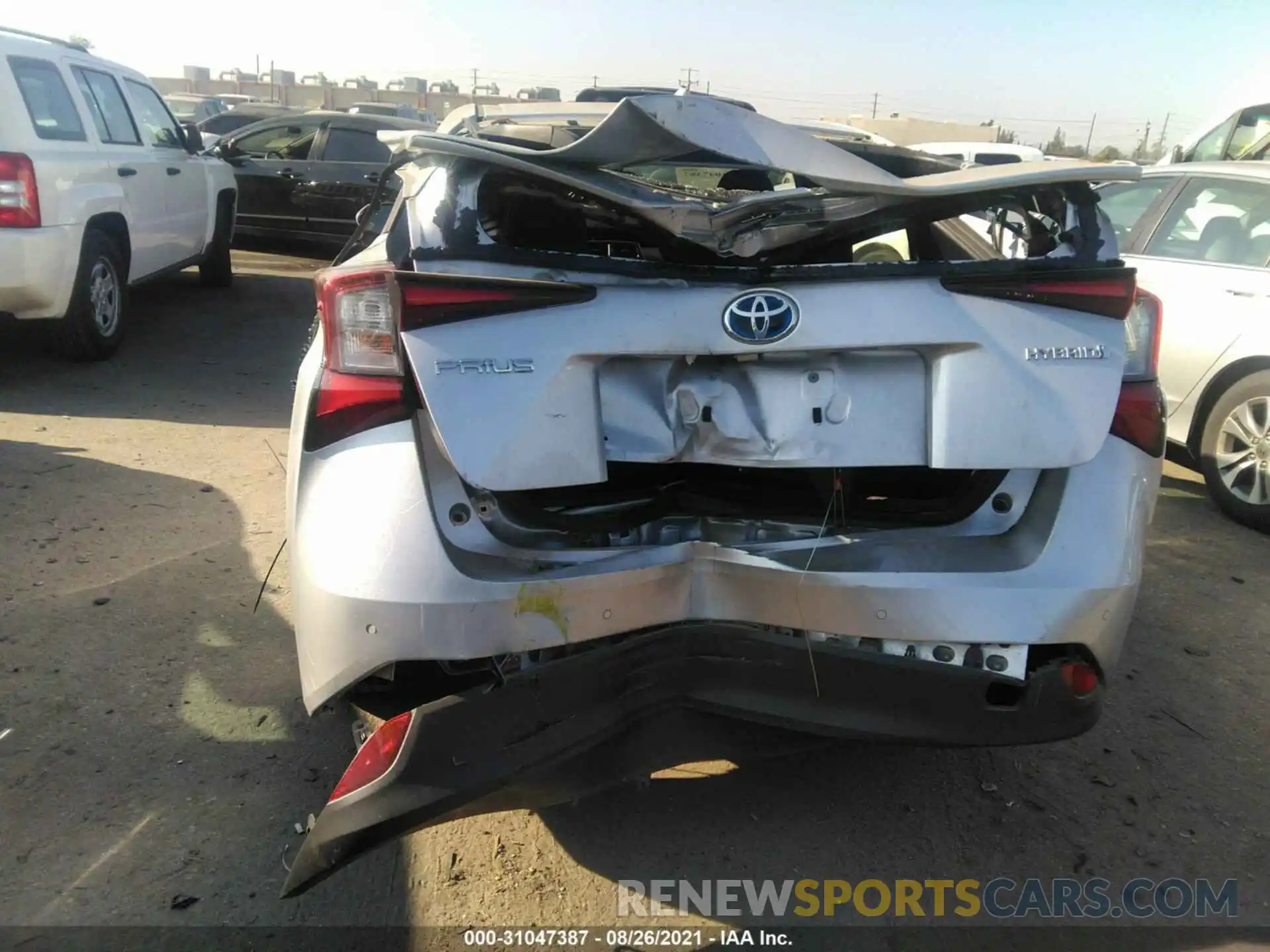 6 Photograph of a damaged car JTDKARFU8L3109605 TOYOTA PRIUS 2020