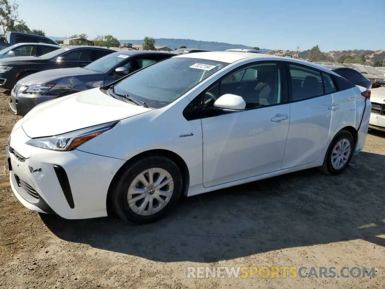 1 Photograph of a damaged car JTDKARFU8L3110169 TOYOTA PRIUS 2020