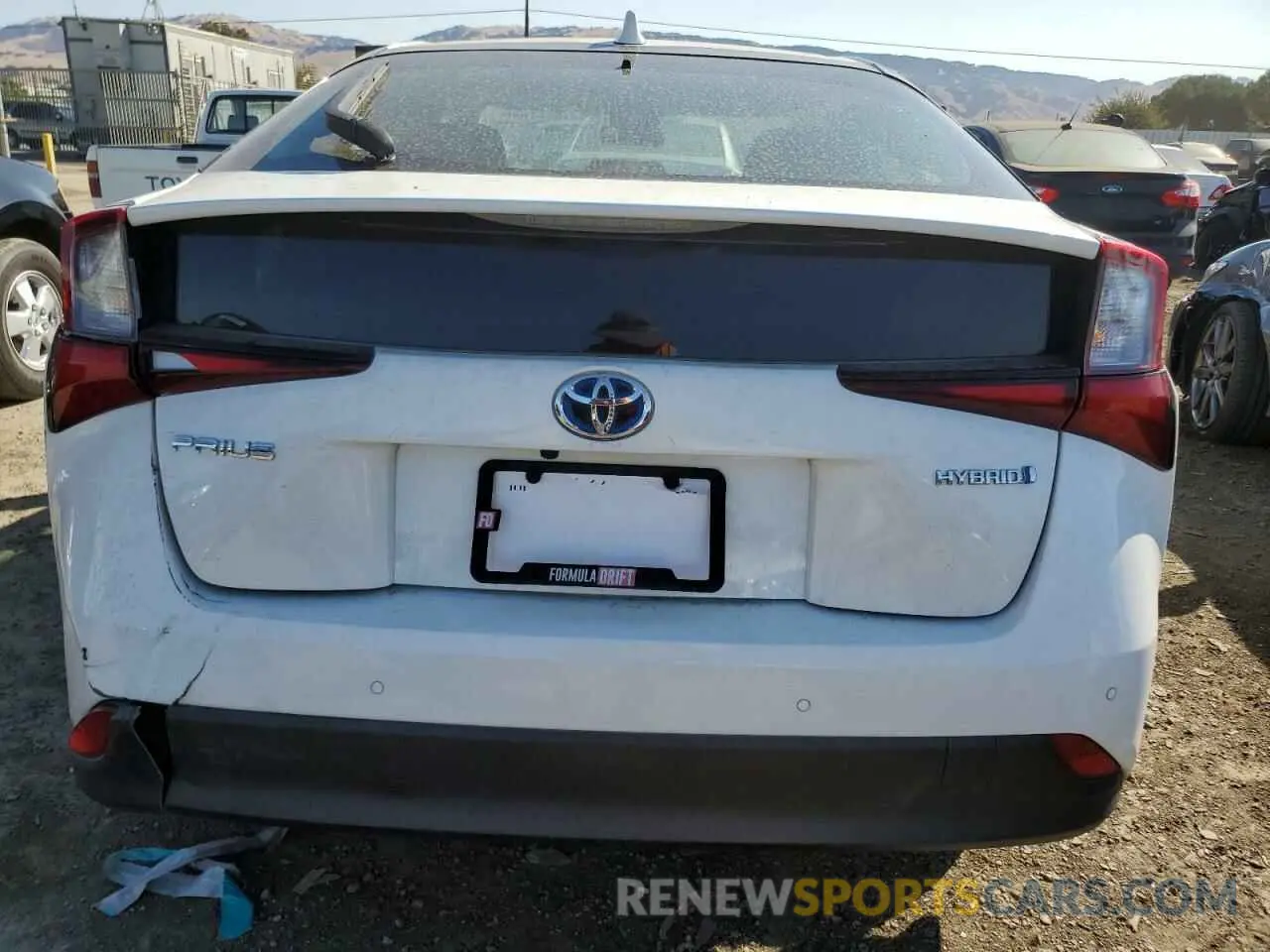 6 Photograph of a damaged car JTDKARFU8L3110169 TOYOTA PRIUS 2020