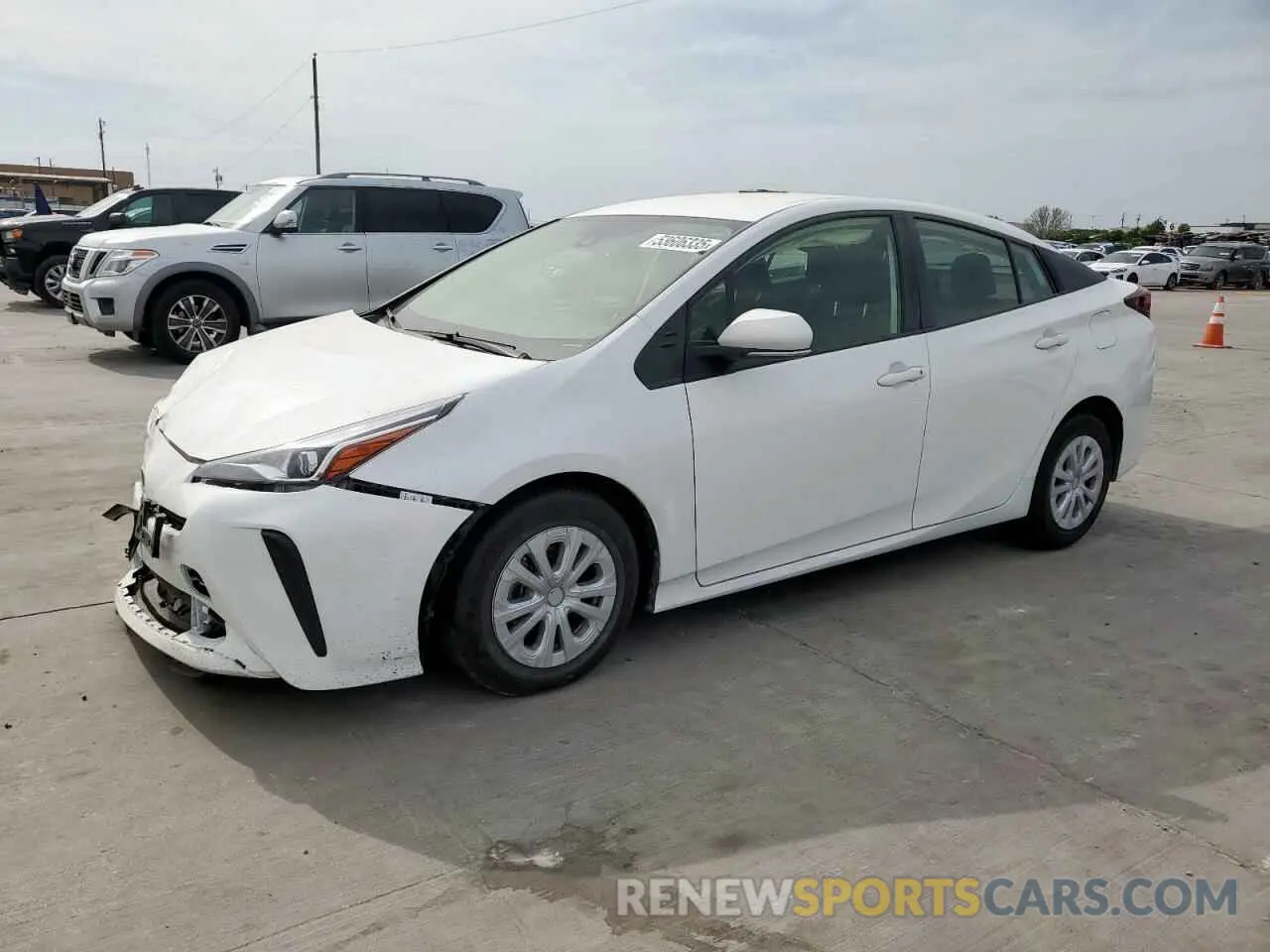 1 Photograph of a damaged car JTDKARFU8L3110639 TOYOTA PRIUS 2020