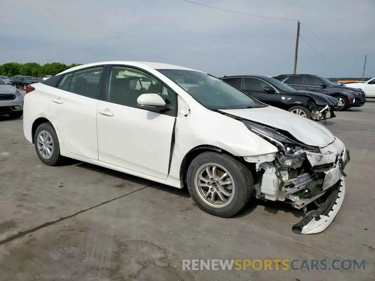 4 Photograph of a damaged car JTDKARFU8L3110639 TOYOTA PRIUS 2020