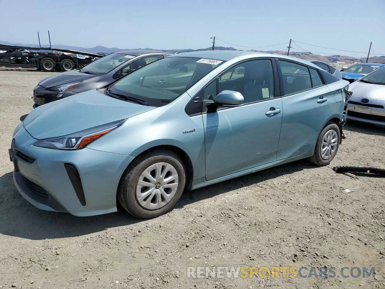1 Photograph of a damaged car JTDKARFU8L3113315 TOYOTA PRIUS 2020