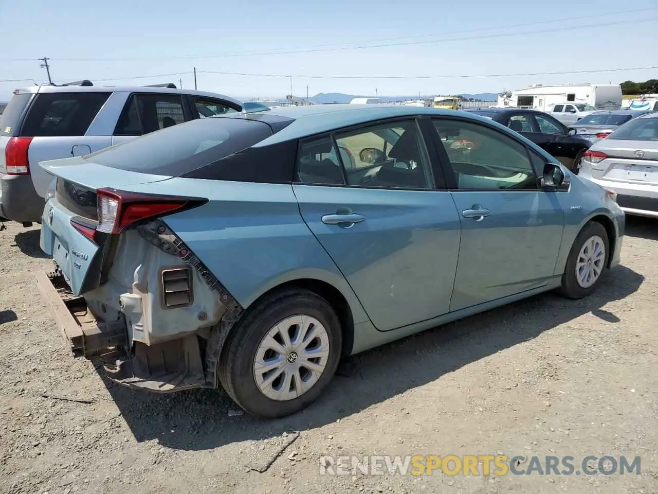3 Photograph of a damaged car JTDKARFU8L3113315 TOYOTA PRIUS 2020