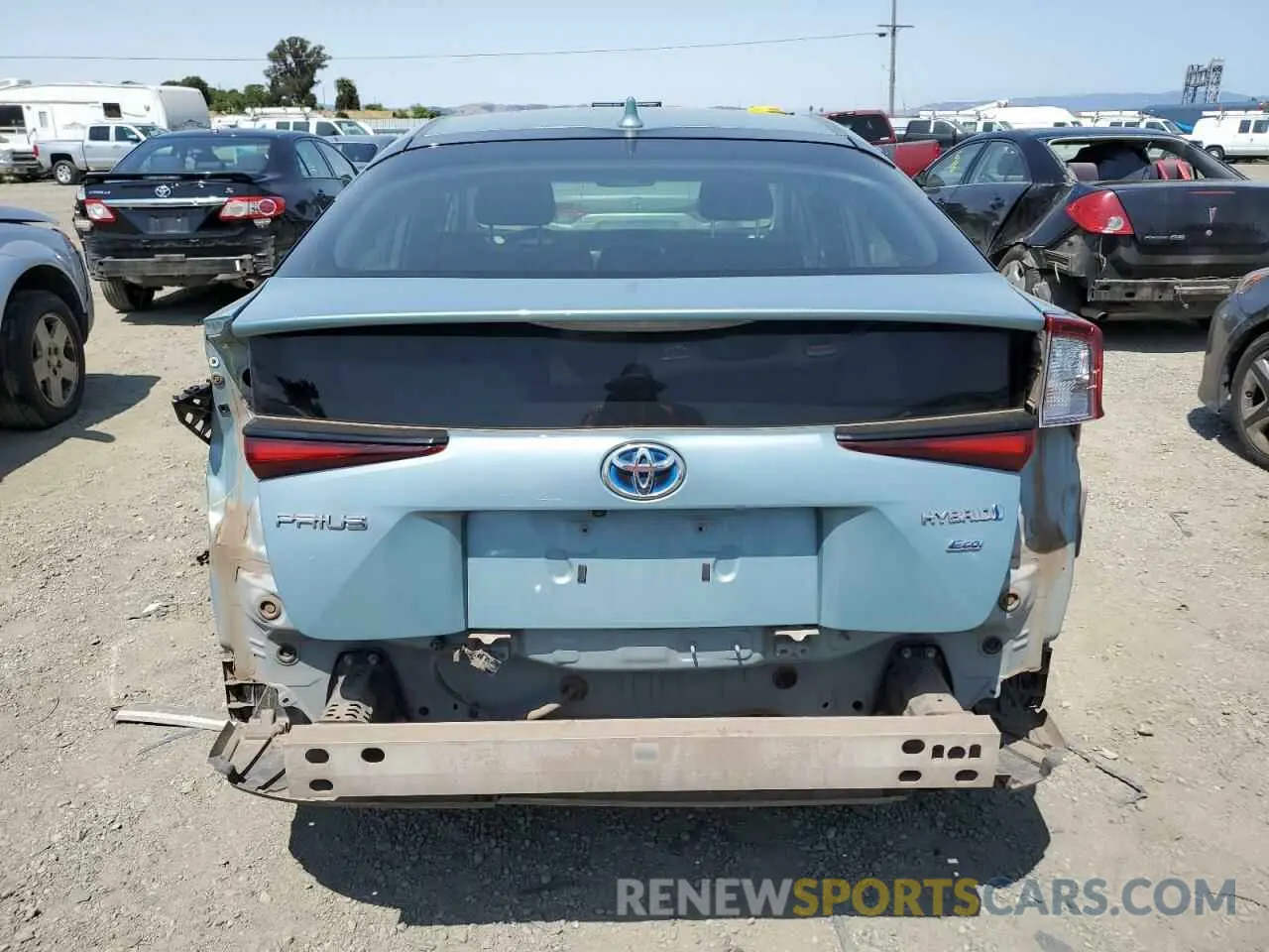 6 Photograph of a damaged car JTDKARFU8L3113315 TOYOTA PRIUS 2020