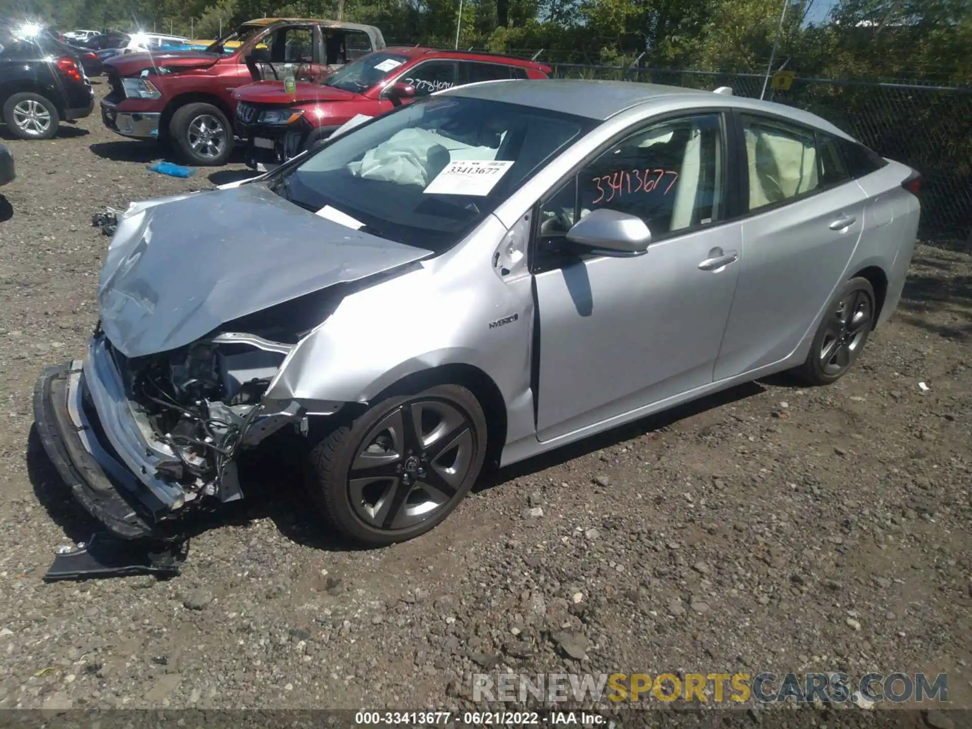 2 Photograph of a damaged car JTDKARFU8L3117896 TOYOTA PRIUS 2020