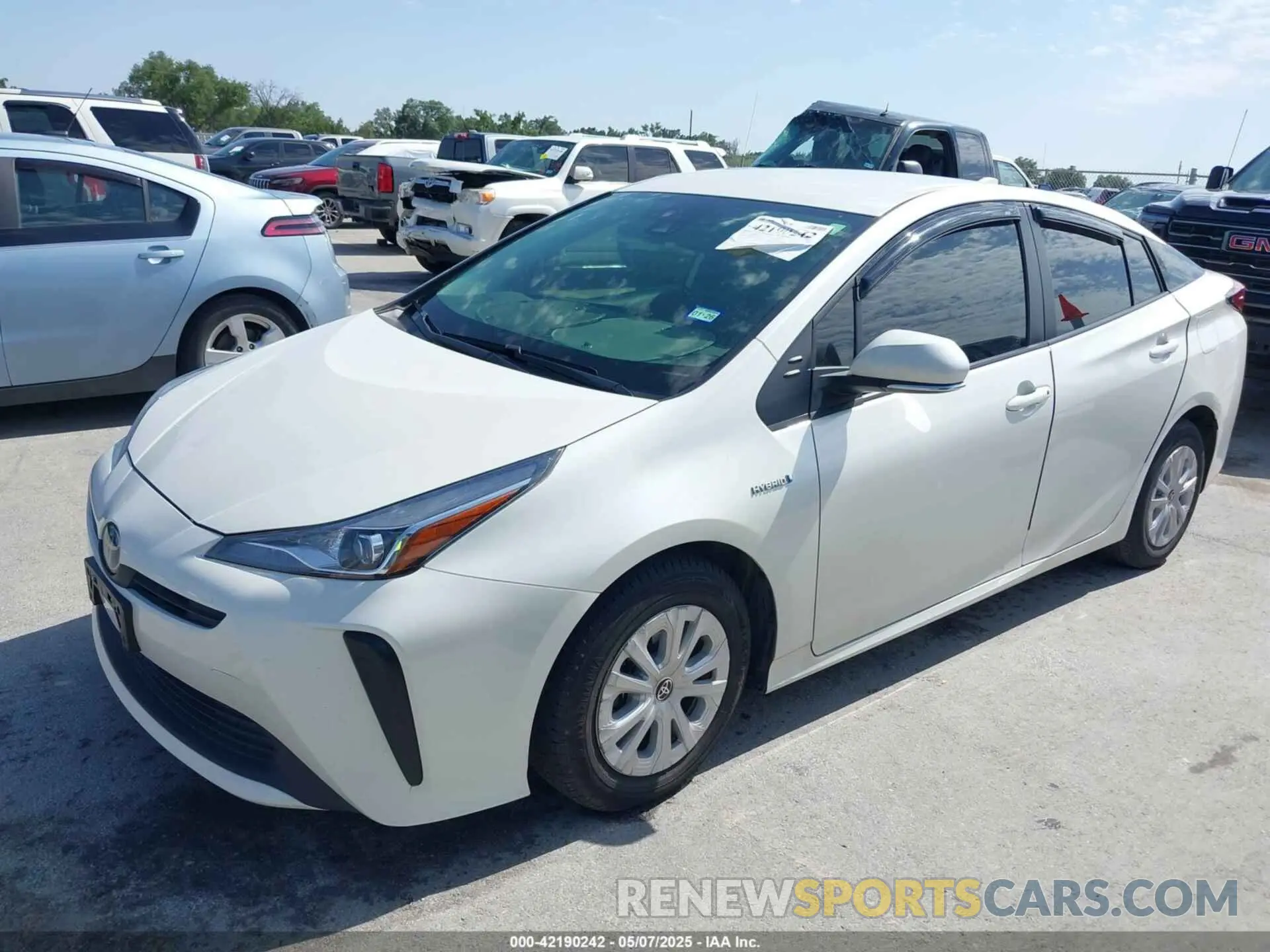 2 Photograph of a damaged car JTDKARFU8L3126291 TOYOTA PRIUS 2020