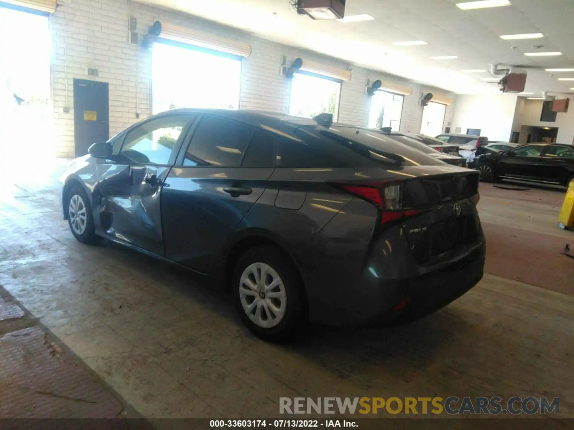 3 Photograph of a damaged car JTDKARFU9L3105675 TOYOTA PRIUS 2020