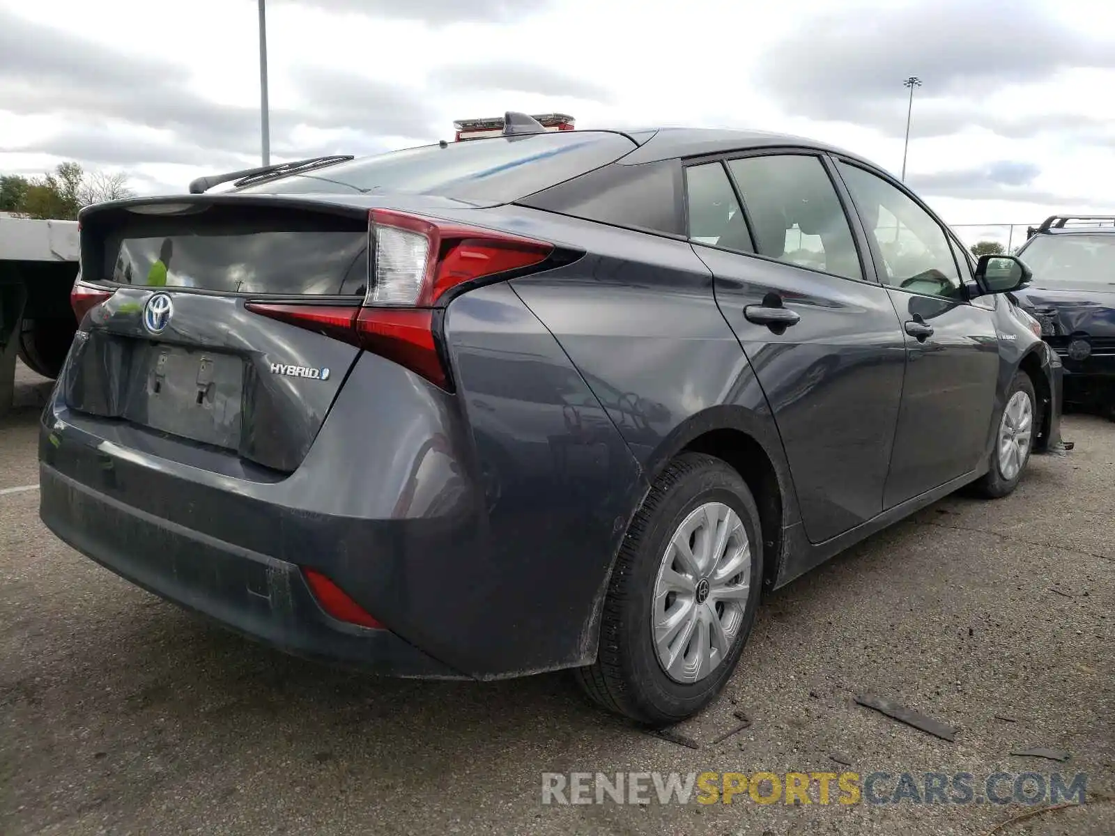 4 Photograph of a damaged car JTDKARFU9L3107376 TOYOTA PRIUS 2020