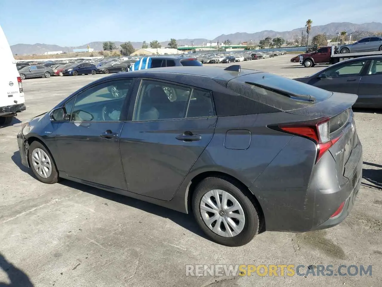 2 Photograph of a damaged car JTDKARFU9L3107507 TOYOTA PRIUS 2020