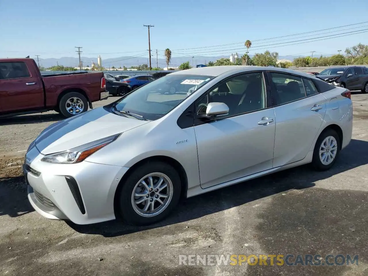 1 Photograph of a damaged car JTDKARFU9L3107880 TOYOTA PRIUS 2020