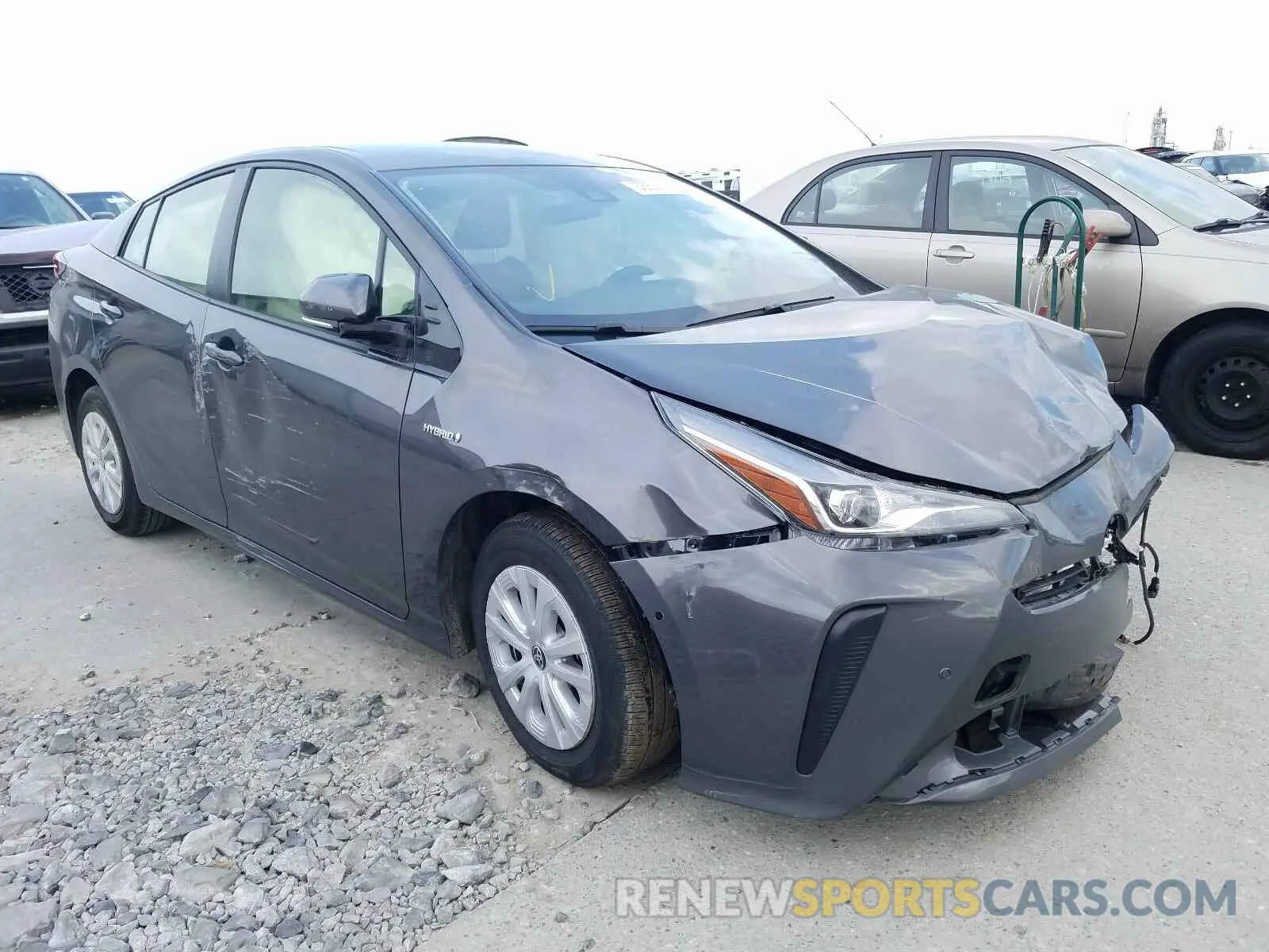 1 Photograph of a damaged car JTDKARFU9L3111086 TOYOTA PRIUS 2020