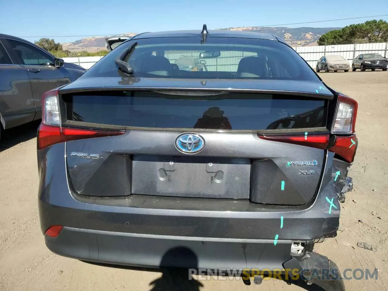 6 Photograph of a damaged car JTDKARFU9L3111508 TOYOTA PRIUS 2020