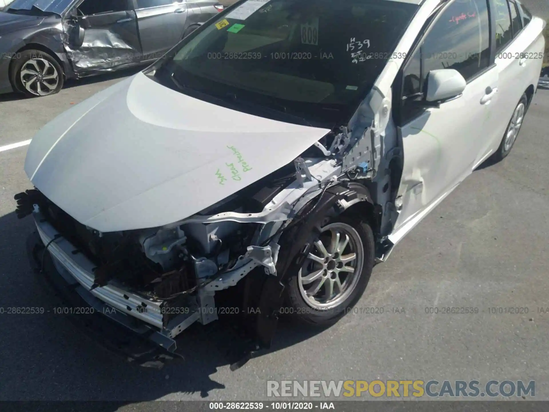 6 Photograph of a damaged car JTDKARFU9L3111539 TOYOTA PRIUS 2020