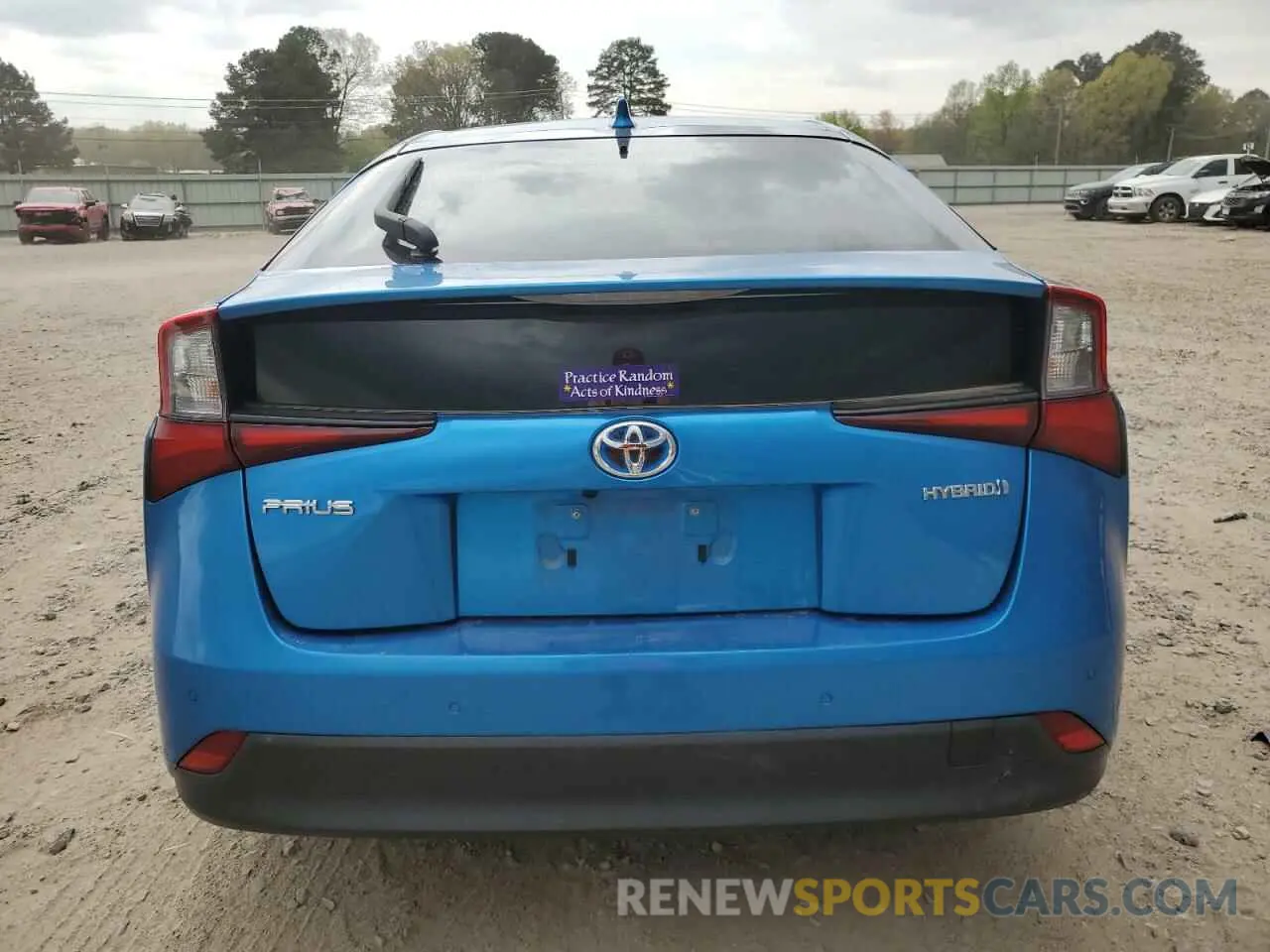 6 Photograph of a damaged car JTDKARFU9L3113937 TOYOTA PRIUS 2020