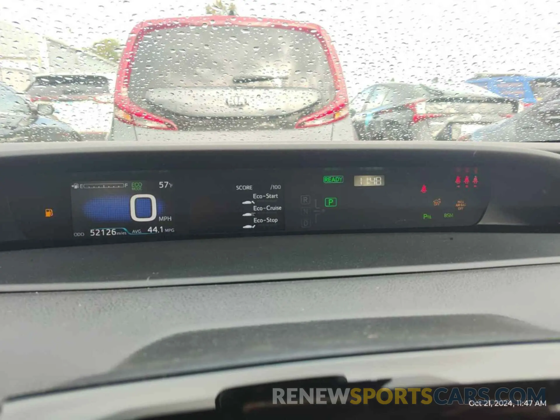 1 Photograph of a damaged car JTDKARFU9L3115820 TOYOTA PRIUS 2020