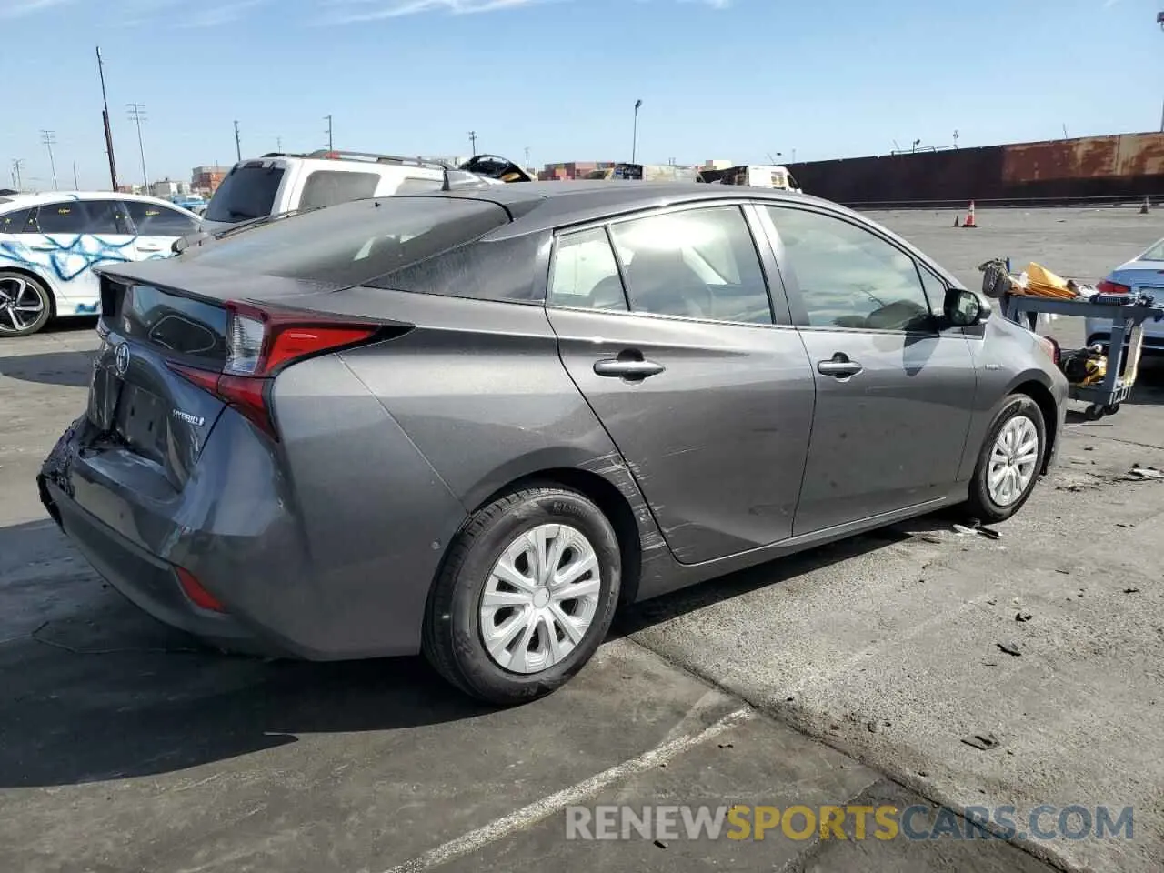 3 Photograph of a damaged car JTDKARFU9L3116174 TOYOTA PRIUS 2020