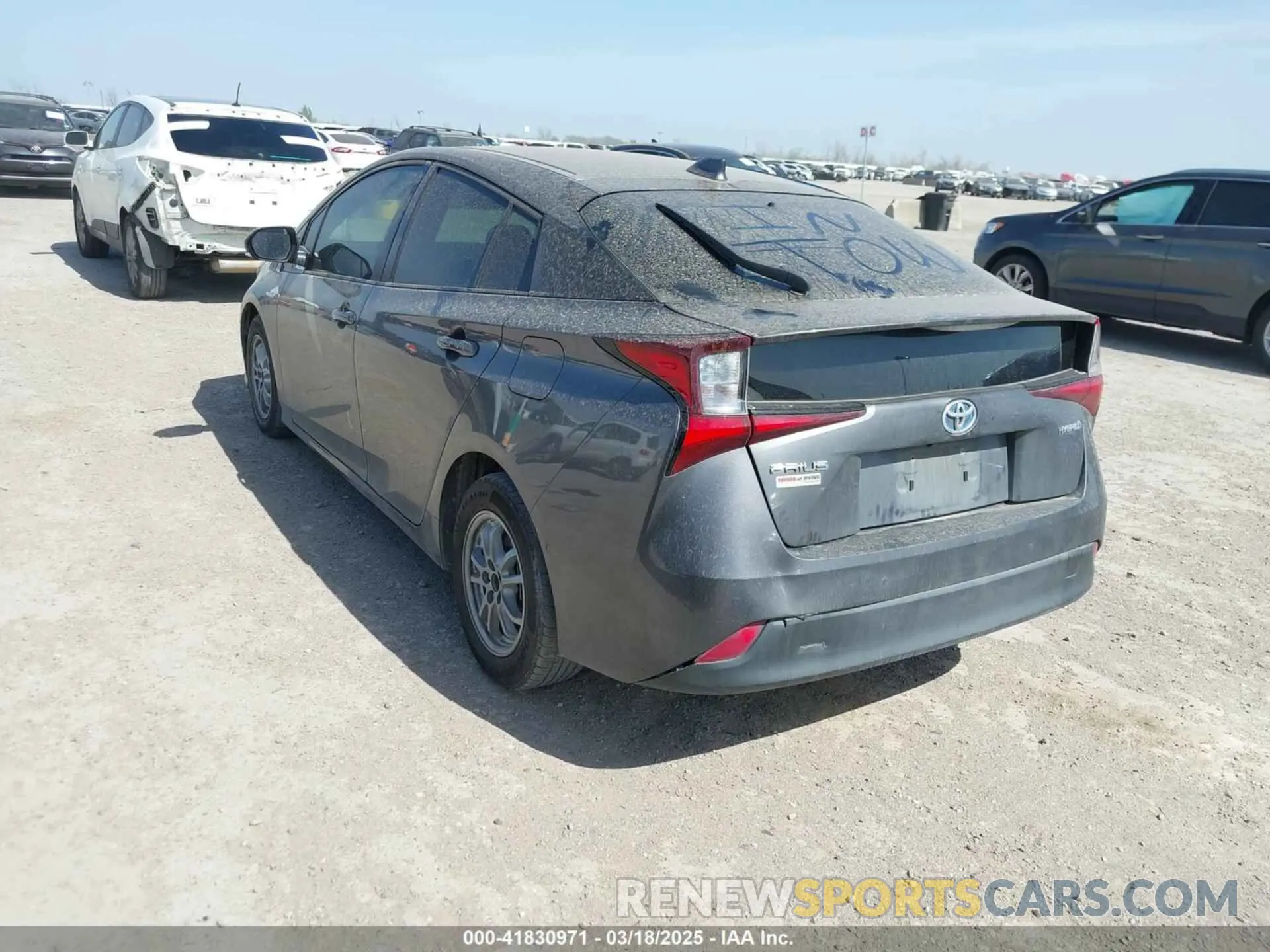 3 Photograph of a damaged car JTDKARFU9L3119401 TOYOTA PRIUS 2020