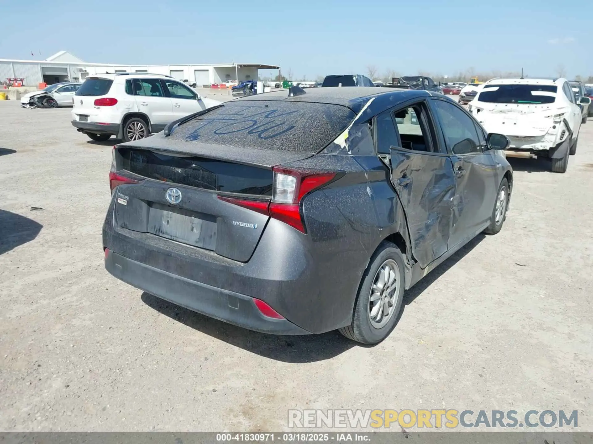 4 Photograph of a damaged car JTDKARFU9L3119401 TOYOTA PRIUS 2020