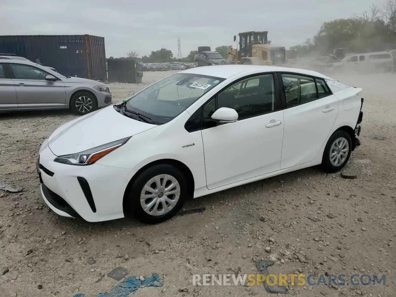 1 Photograph of a damaged car JTDKARFU9L3120483 TOYOTA PRIUS 2020