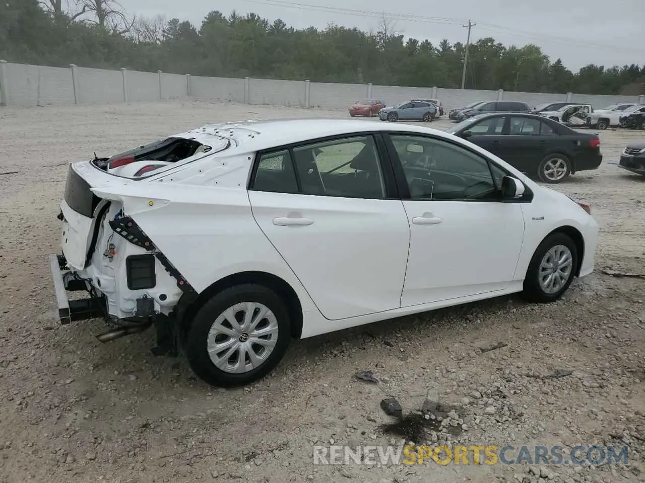 3 Photograph of a damaged car JTDKARFU9L3120483 TOYOTA PRIUS 2020