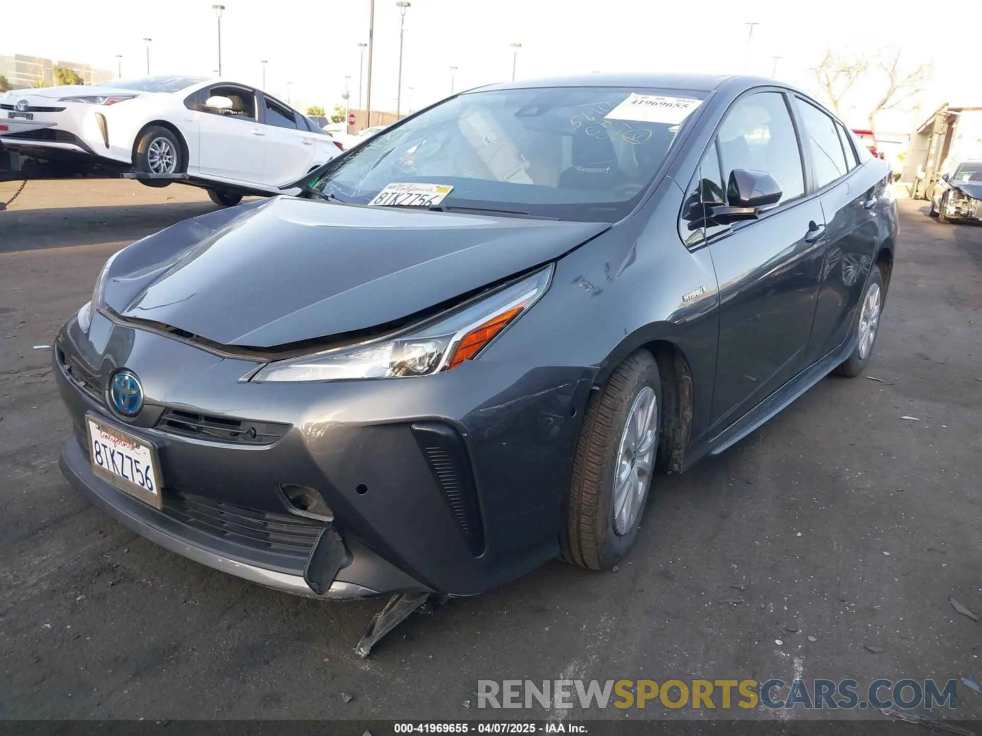2 Photograph of a damaged car JTDKARFU9L3122010 TOYOTA PRIUS 2020