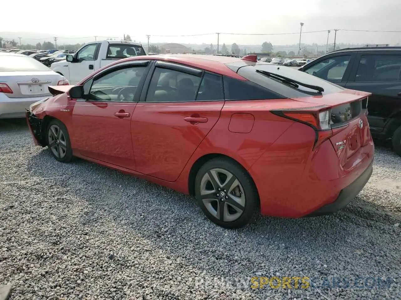 2 Photograph of a damaged car JTDKARFU9L3122508 TOYOTA PRIUS 2020