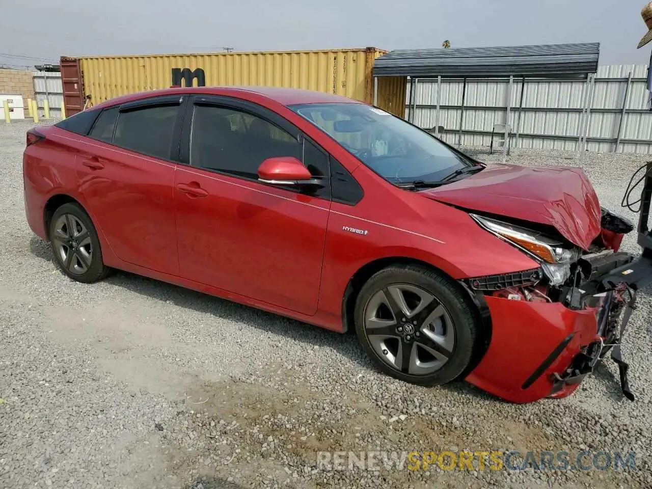 4 Photograph of a damaged car JTDKARFU9L3122508 TOYOTA PRIUS 2020