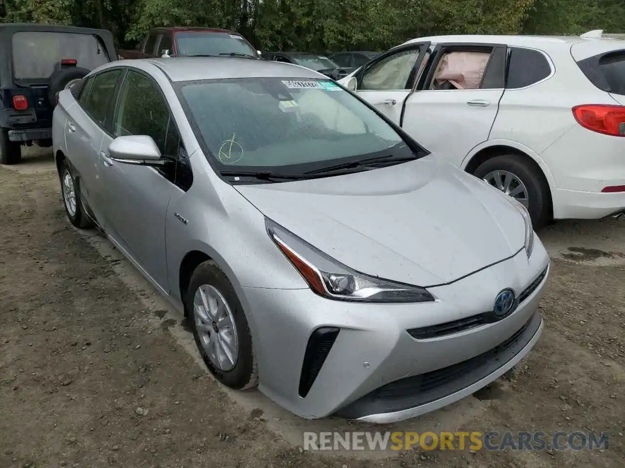 1 Photograph of a damaged car JTDKARFUXL3107208 TOYOTA PRIUS 2020